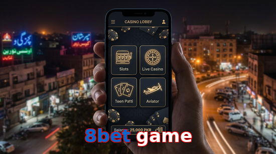 Main screen of 8Bet Game app page for PK players
